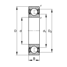 S 61816-2RSR-Y, (j) DIN 625-1 (bio)(zhn)Ҫߴ, ɂ(c)ܷ