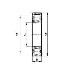 ΝLS 20211-K-TVP-C3, (j) DIN 635-1 ˜ʵҪߴ, FF 1:12