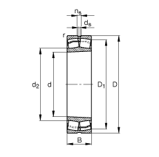 {(dio)ĝLS 22313-E1-K-T41A, (j) DIN 635-2 ˜ʵҪߴ, FF 1:12